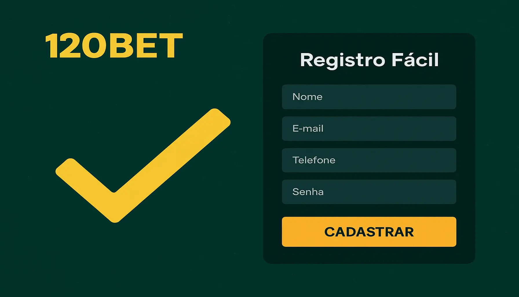 Não Perca tempo, o rRgistro na site 120BET