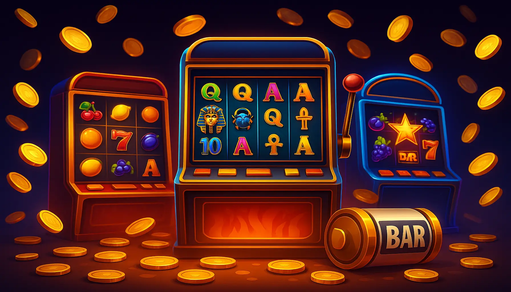 Explore o mundo das slot machines no 120BET Casino